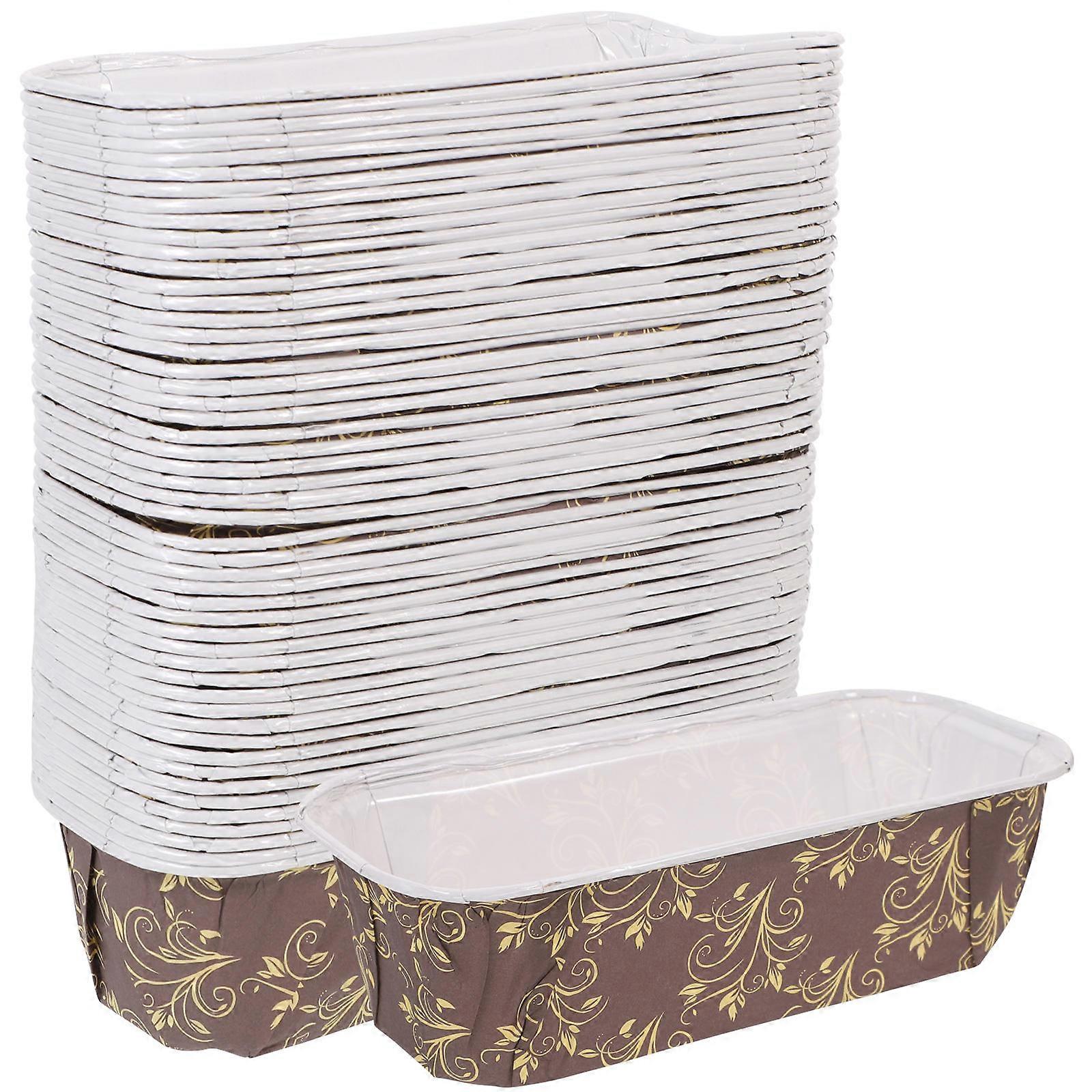 Egg Cake Cup Paper Cake Liners for Baking Use 50Pcs Boat Shape Dessert Holders