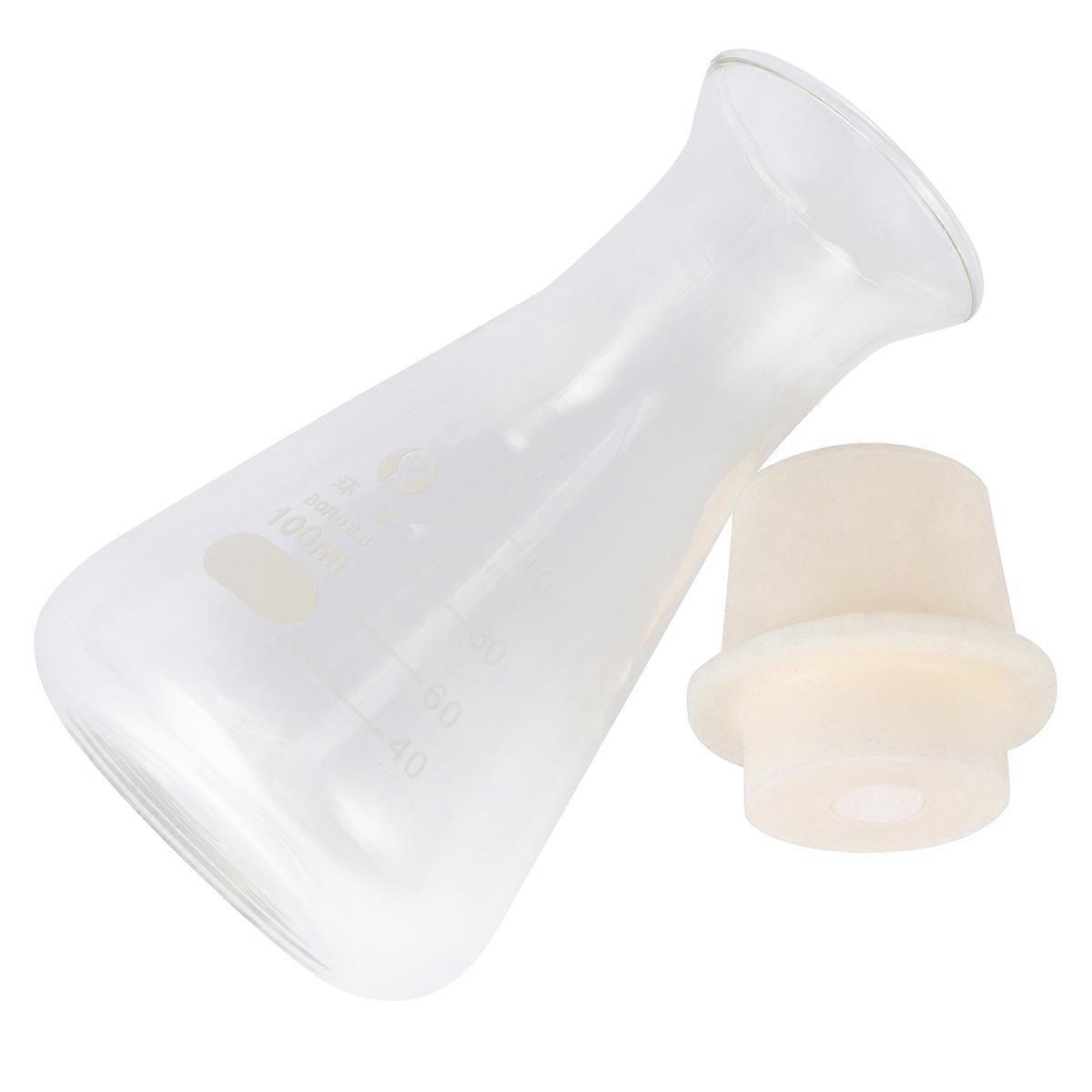 Conical Flask Glass Flask for Students Experiment 1Pcs Storage Use