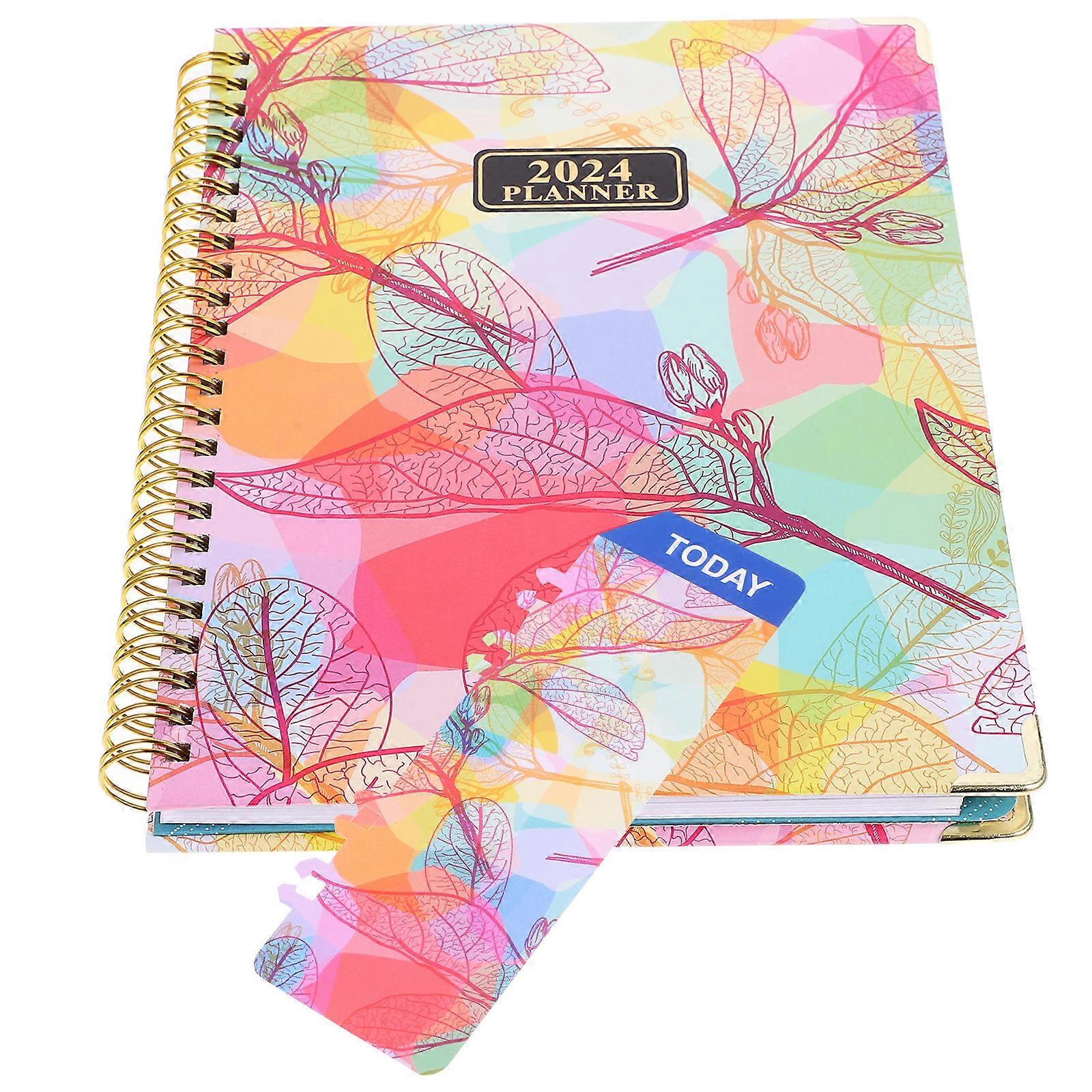 Portable Planner Organizer Spiral Binding Note Book for Student Use 3Pcs