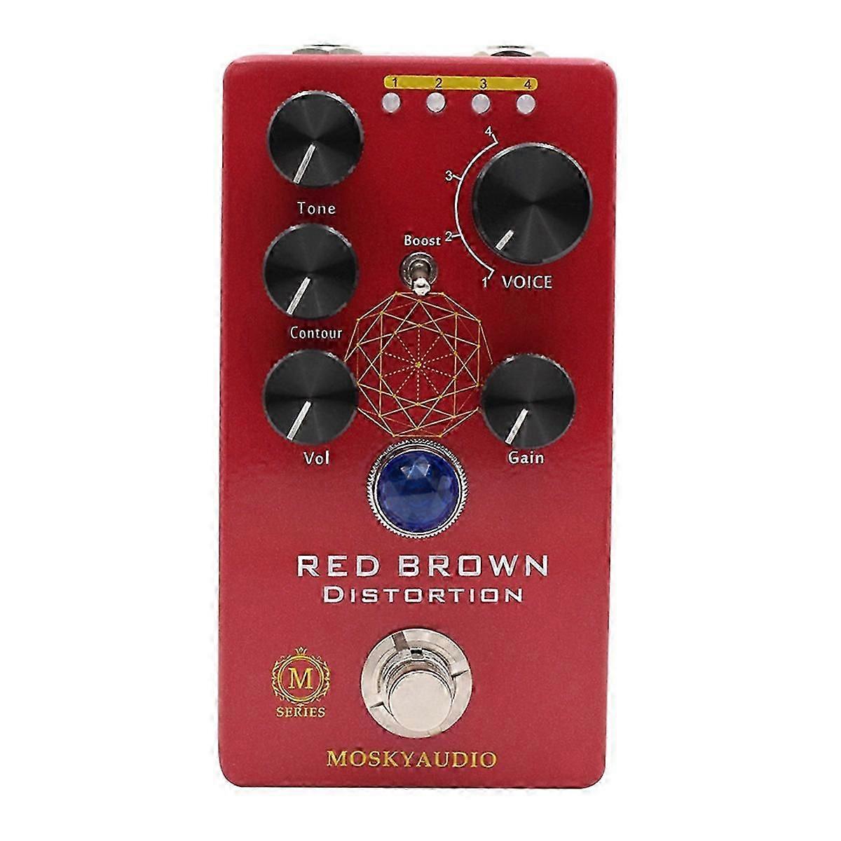 RED BROWN Distortion Guitar Effect Pedal Distortion Pedal