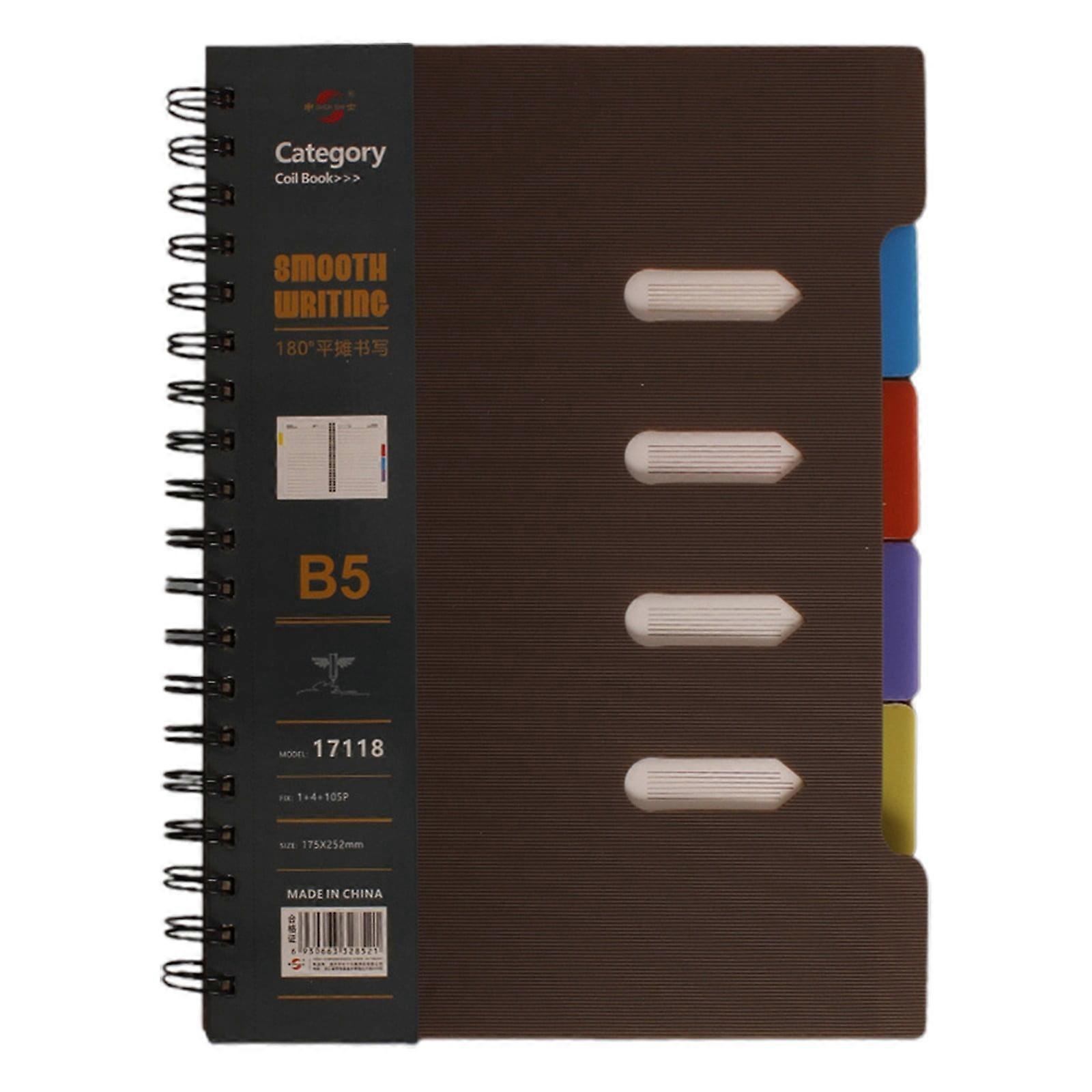 4 Subject Notebook | Large Multi Tab Dividers Organizer for Work & Notes