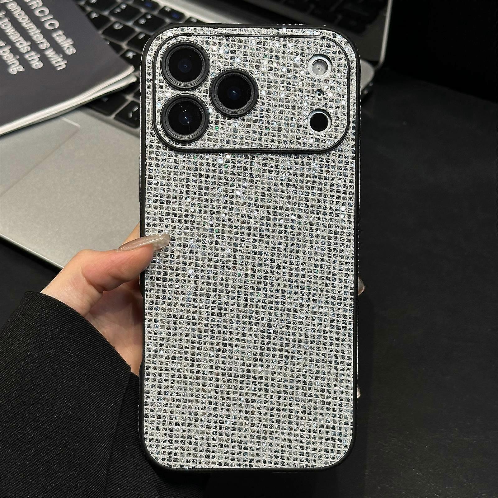 Acrylic Rhinestone Full Coverage Phone Case