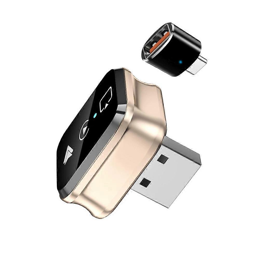 4in1 Smart Wireless Carplay Adapter USB Auto Connect Plug & Play for IOS/Android USB Change Support Screen Mirroring