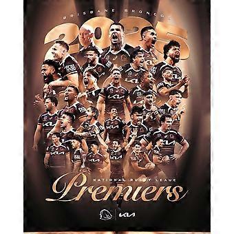 Brisbane Broncos 2025 kampioen NRL rugbyteam KAMPIOENEN puzzelspel voor volwassenen en kinderen V0025