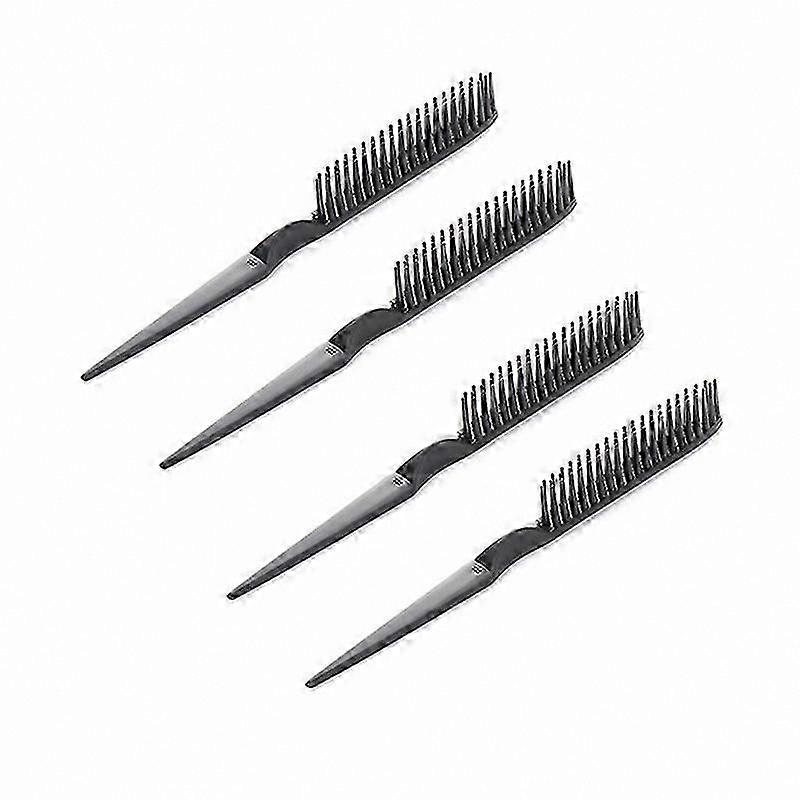 Conjunto de 4 pentes macios para modelar e cachear o cabelo.