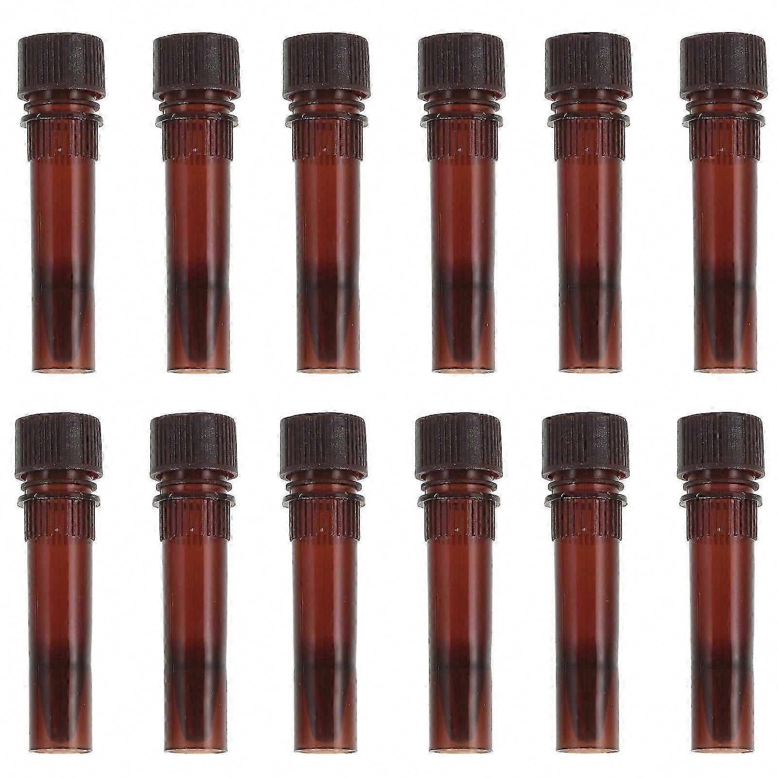 Brown Test Tubes for Scientific Experiments, 20Pcs Lab Sampling Tubes