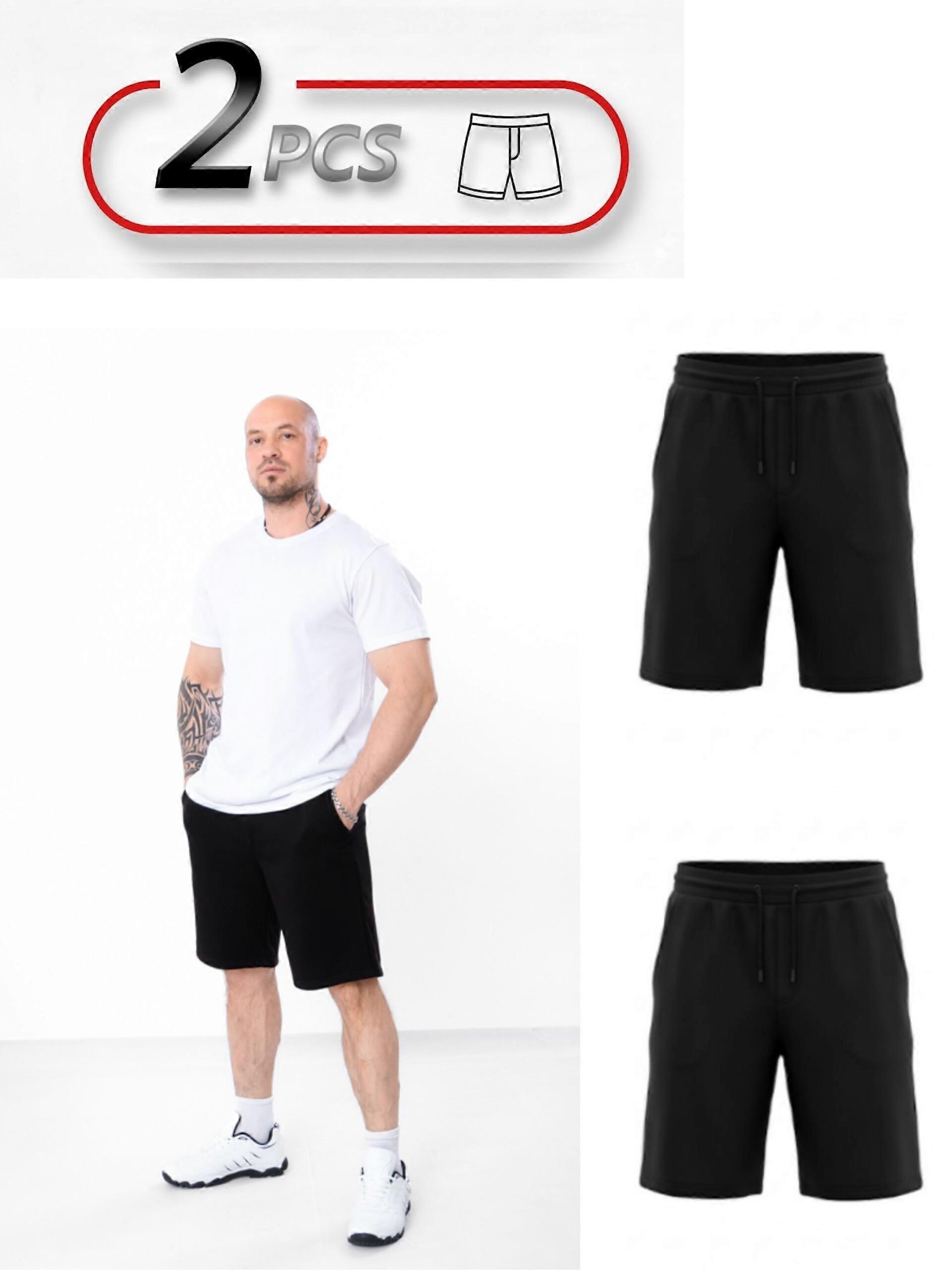 Men's Basic Shorts Set 2-Pack (Plus Size), Summer,  HC 8429-104-pak2
