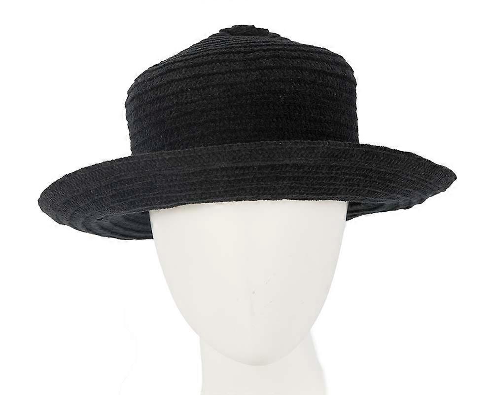 Soft black bucket hat CU331B