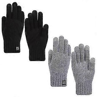 Gants d'hiver BD-2 pour femmes, gants chauds pour écrans tactiles, gants tricotés pour femmes, doublure polaire épaisse et douce MMD