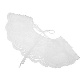 Sukienka z kołnierzykiem z koronki, falbaną, wielowarstwowa, odpinana, w stylu casual, sweter, koszulka, bluzka, mundurki, pasujące 1 szt.
