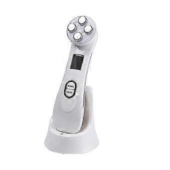 LED-Gesichtsmesotherapie-Elektroporation Radiofrequenz-Photonen-Gesichtslifting Straffendes Massagegerät zur Faltenentfernung, geeignet für empfindliche fettige Haut (Wh