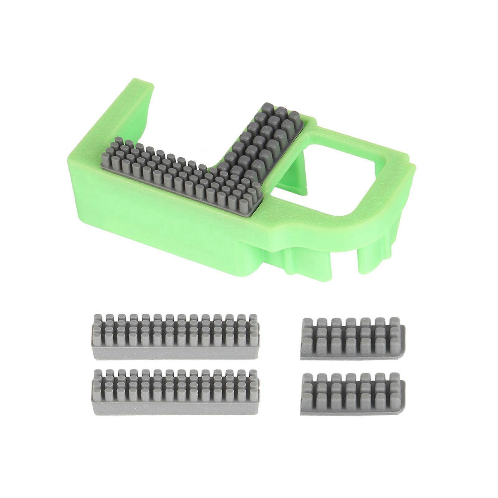 Premium 3D Printer Nozzle Cleaner Accessory For P2S Model Featuring Full Coverage Silicon Brush Head  Green