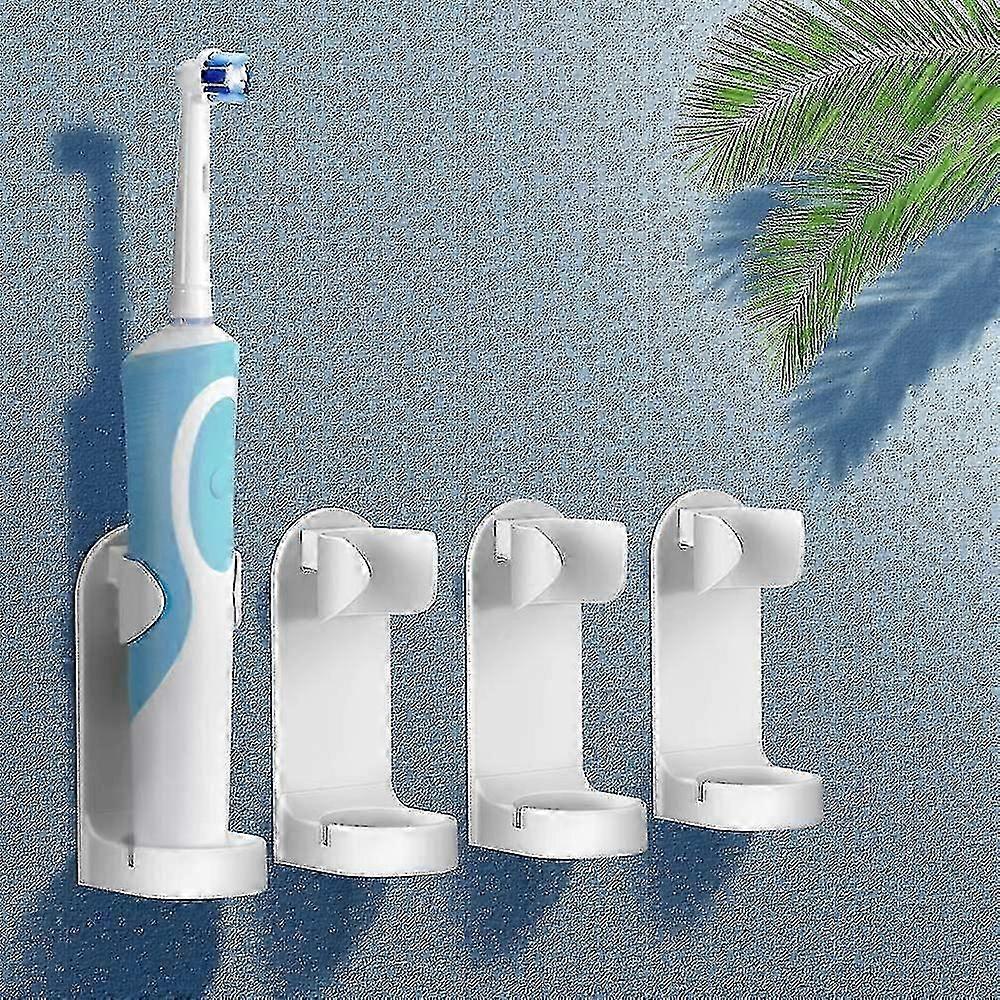 Electric Toothbrush Holder, Multifunctional Plastic Self-adhesive Wall-mounted