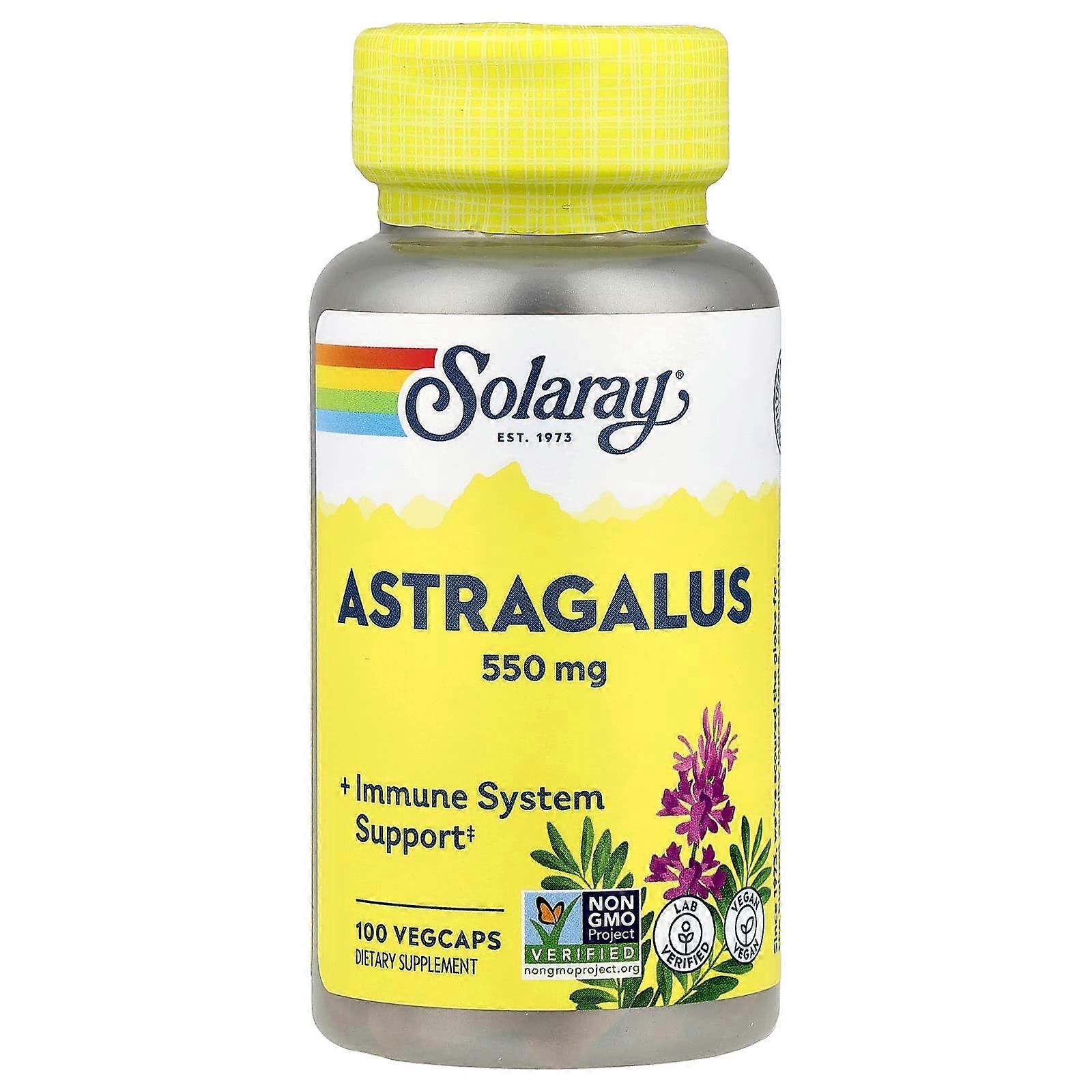 Solaray, Astragalus, 550 mg, 100 VegCaps