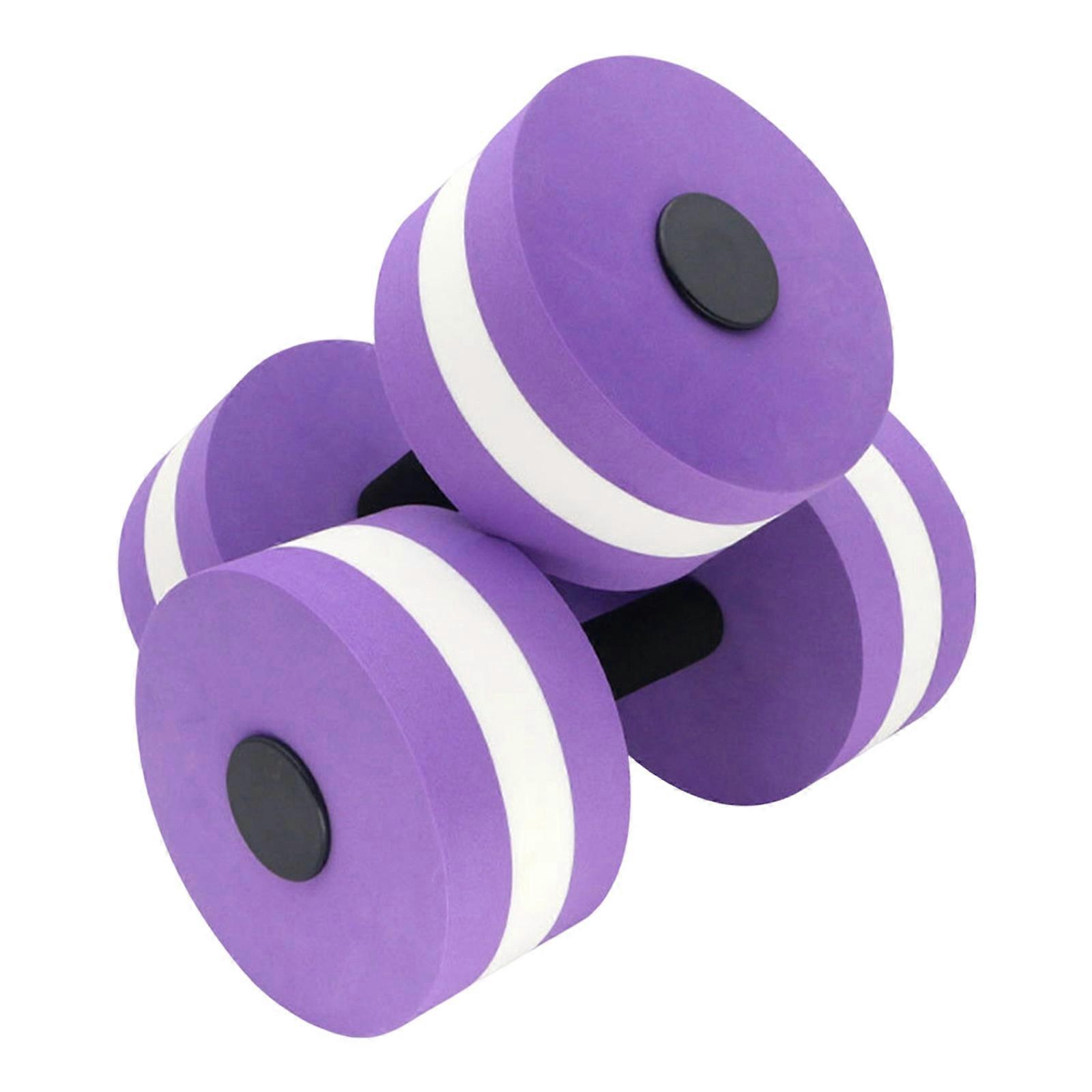 2 manubri per esercizi acquatici, attrezzatura fitness, manubri acquatici per allenamento fitness, facili da usare, colore viola