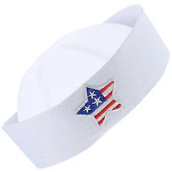 Sailor Hat For Adults And Older Children 58cm Head Circumference Adjustable Shape For Nautical Themed Birthdays 1Pack