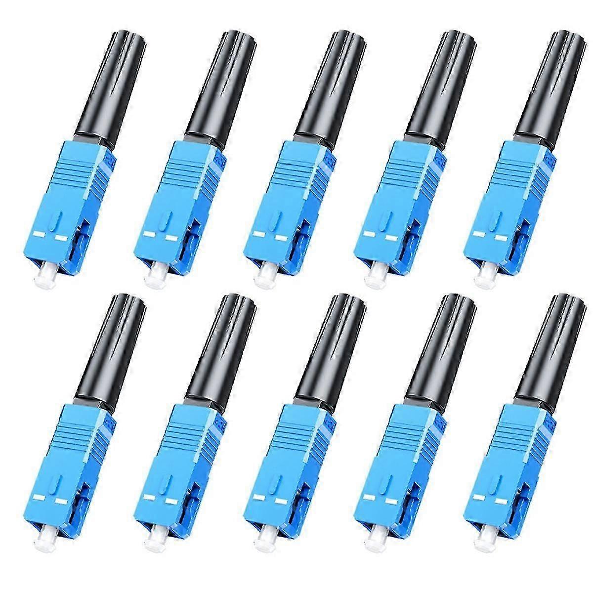 10 pcs SC-UPC Fiber Optic Quick Assembly Connector