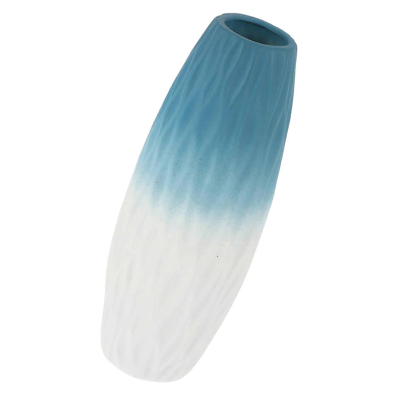 Gradient Ramp Ceramic Vase Decorative Decor for Desktop Plant Container
