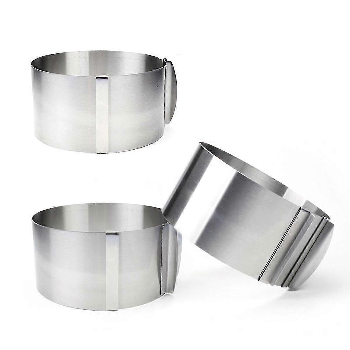 Mousse Mold Stainless Steel Cake Ring Adjustable for Baking Use