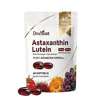 Astaxanthin Lutin 60 Softgels Nutrition, 14 in 1 Advanced Formula