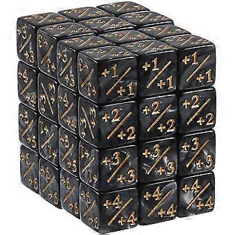 48pcs Counter Dice Set Dice Counters Acrylic Token Dices Card Gaming Accessories