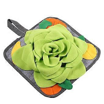 Rabbit Food Mat Foraging Mat Interactive Toy for Rabbits 1Pcs Light Green