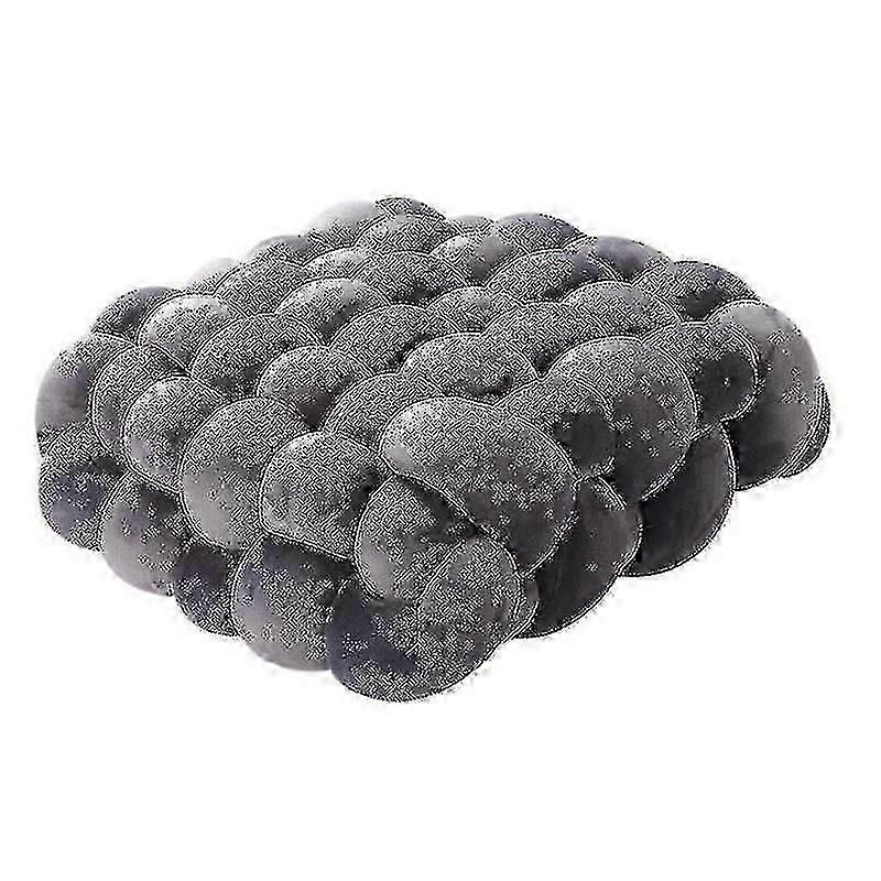 Soft Woven Pattern Square Shap Knot Cushions
