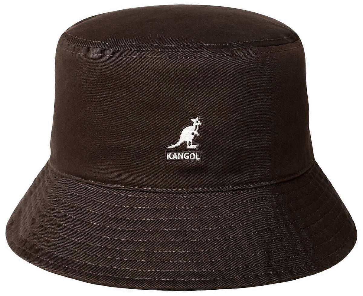 Kangol Washed Bucket Hat - Coffee Bean Brown