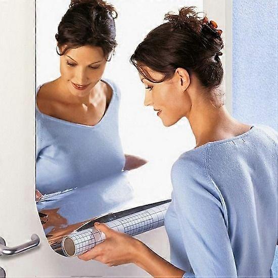50 x 200 cm, Cuttable mirror sheet, plastic, silver