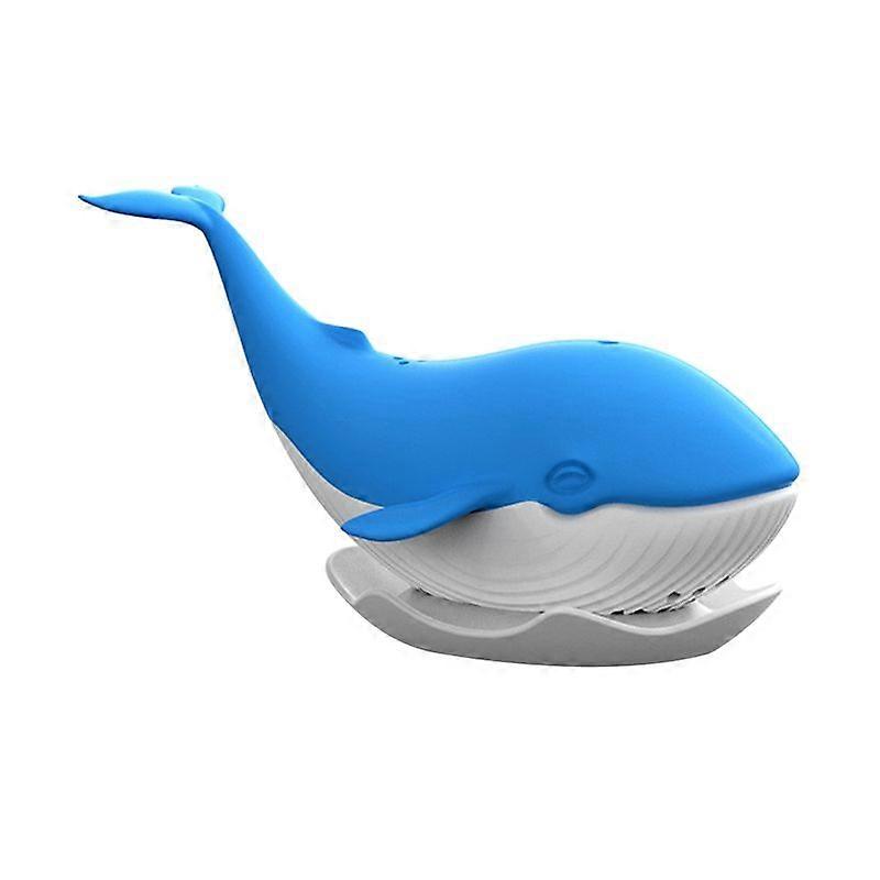 Cute Whale Design Silicone Tea Infuser Leaf Strainer Filter Diffuser Drink Tool KAESI