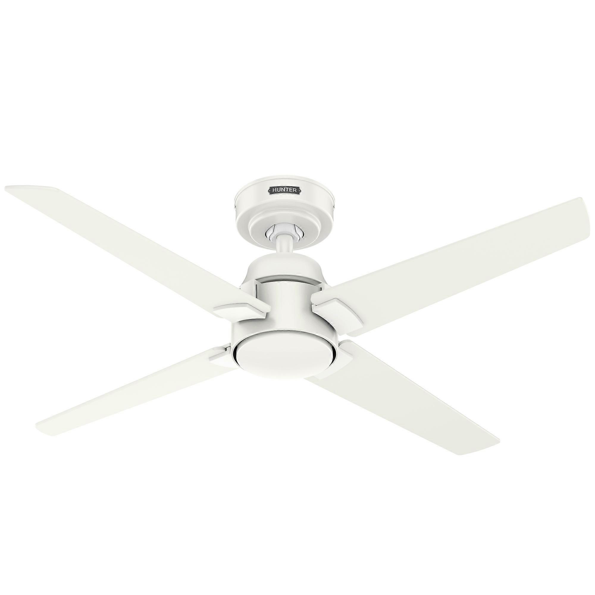 Ceiling fan Cordelia M White with remote control