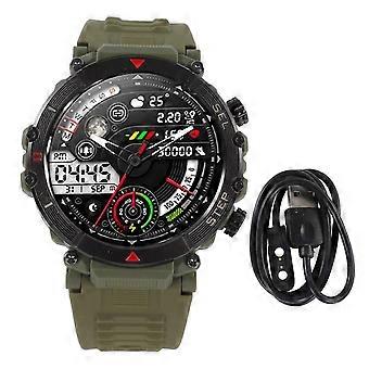 Smart Watch IP67 Waterdichte Slaapmonitor Voice Call Sport Smartwatch met Stappenteller Groen