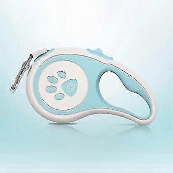 5m Retractable Nylon Tape Dog Leash with One-Button Lock and Ergonomic Handle