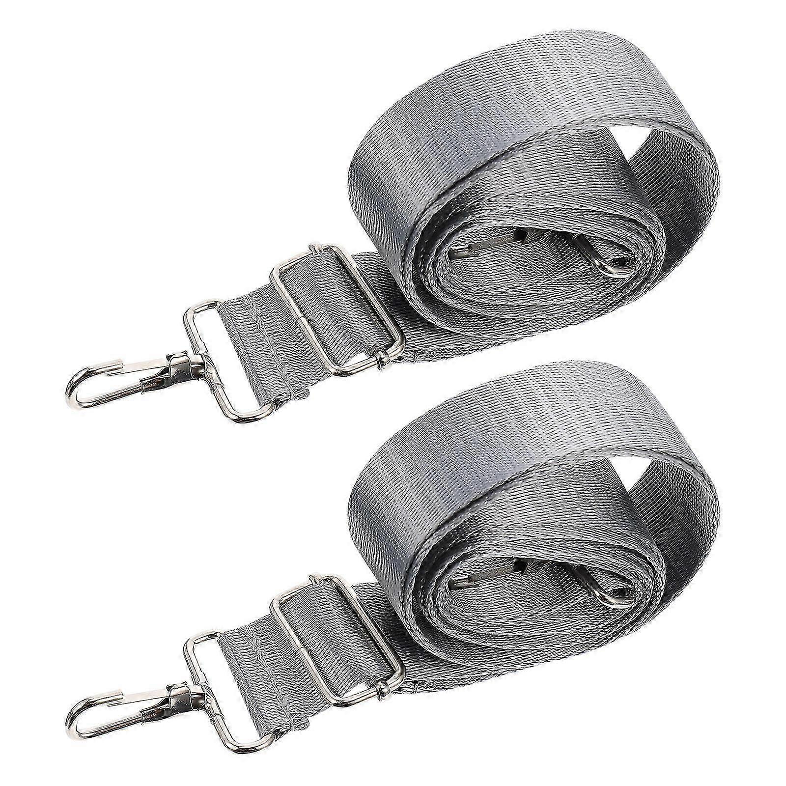 Backpack Strap for Bag Nylon Shoulder Strap Adjustable 2Pcs Grey