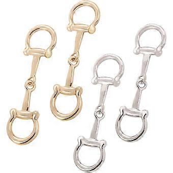 4 PCS écharpe bague exquise écharpe clips écharpe boucle à la mode alliage mors