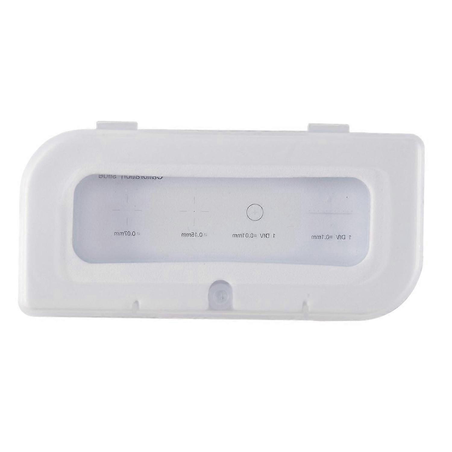 0.01mm Microscope Slides Reticle Calibration Slide Ruler Cross Multifunctional Microscope Calibratio