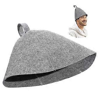 2 Pcs Thickened Felt Sauna Hats Comfortable Lightweight Bath Shower Caps