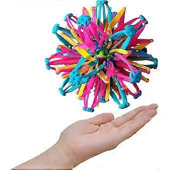 Rainbow Shrinking Expandable Breathing Ball Hand Catch Colored Magic Flower Ball Toy