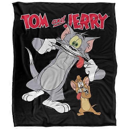 Tom And Jerry Silly Face Soft Touch Blanket