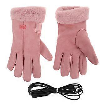 Rechargeable Heated Gloves for Women 4Pairs Pink Winter Warm Hand Warmer Gloves