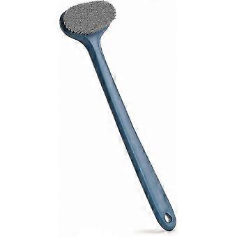 Autolaveuse pour le dos de la douche avec brosse pour le bain et le corps, adaptée à tous les âges (bleu, 1 pièce)
