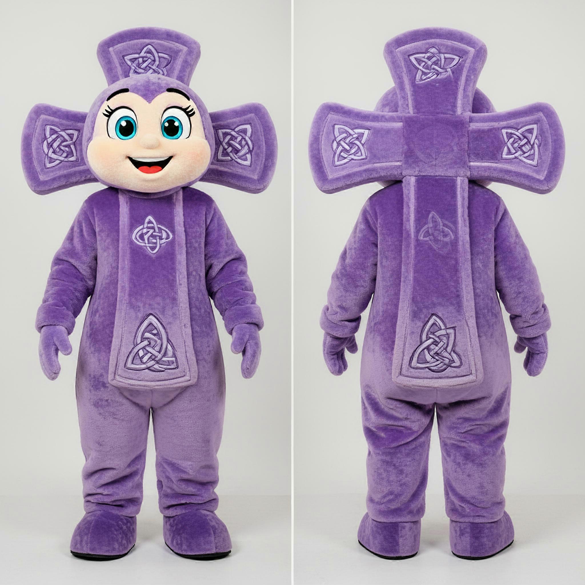 MASTICOT Lavender Velvety Celtic Cross Mascot
