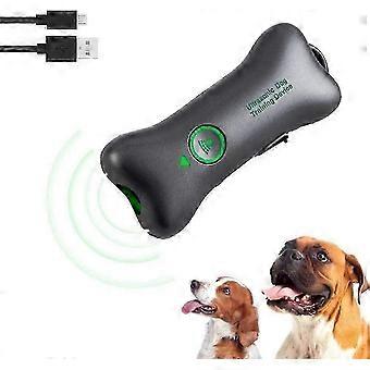 Dispositif anti-aboiement pour chiens Dispositif anti-aboiement à ultrasons pour chiens, outil de dressage de chien Dispositif anti-aboiement portable rechargeable Extérieur intérieur sûr et humain