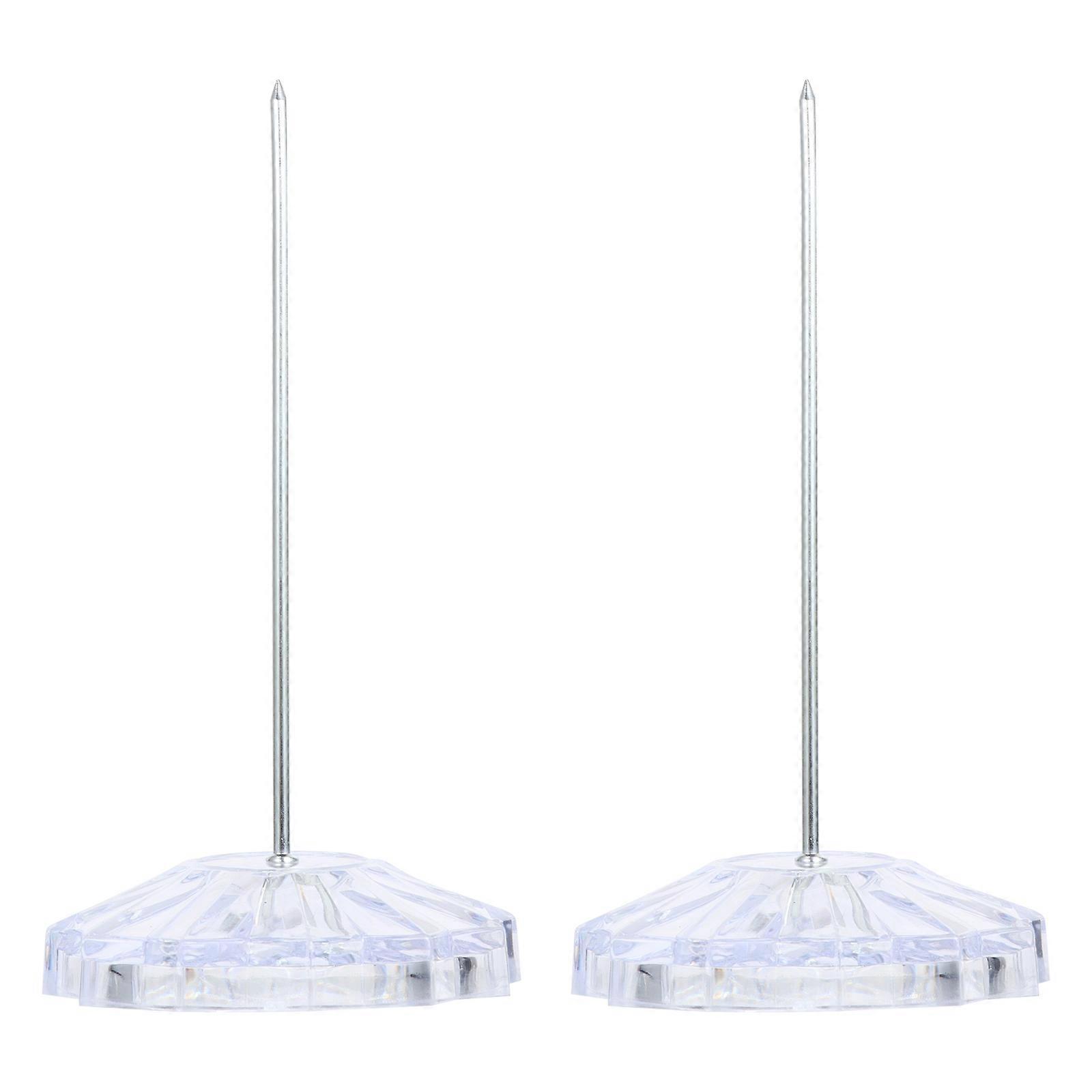 Porte-tickets/reçus en forme de fourchette pour 2 pointes en plastique transparent