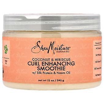 2 x SheaMoisture, Curl Enhancing Smoothie, Coconut & Hibiscus, 12 oz (340 g)