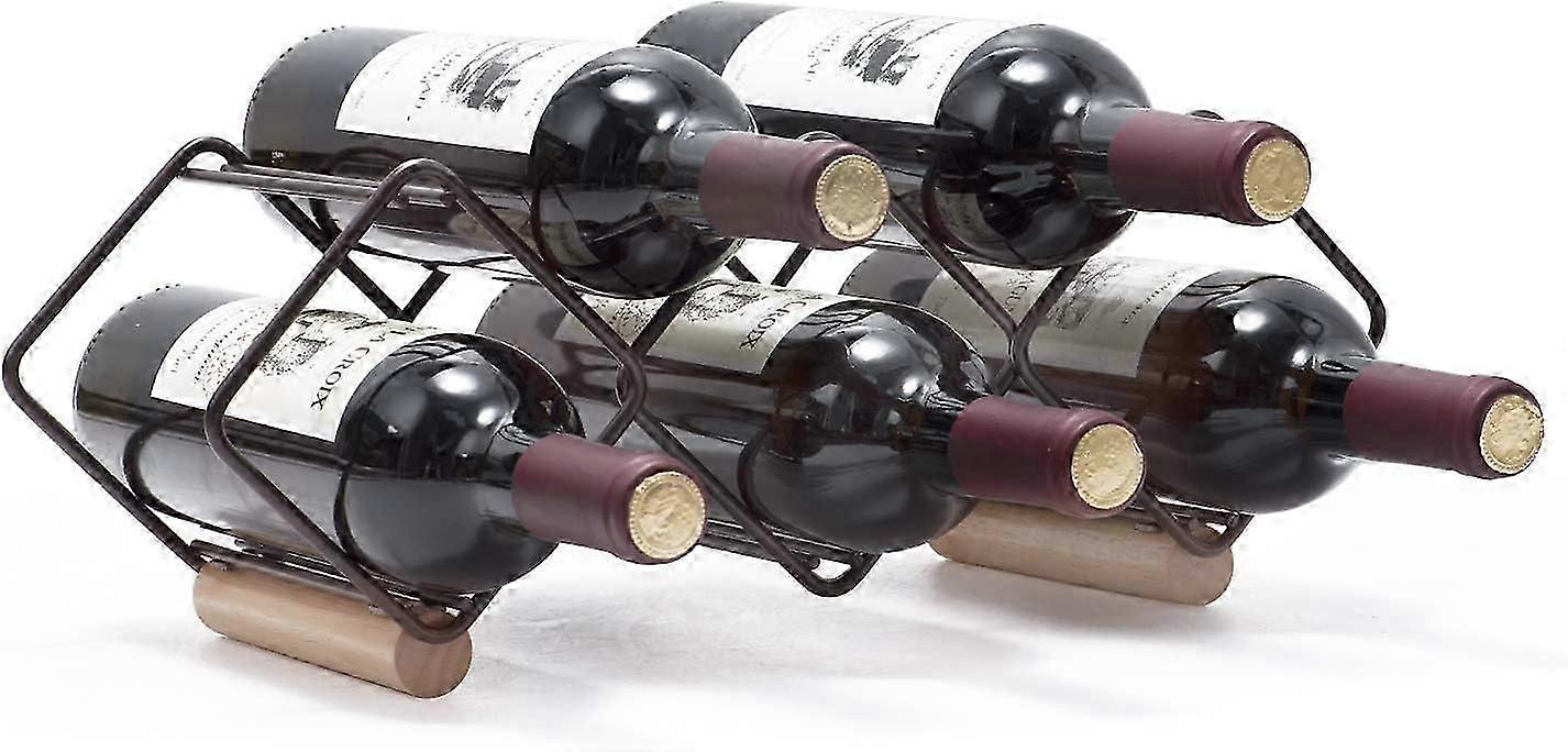 Stackable bottle rack, horizontal bottle holder