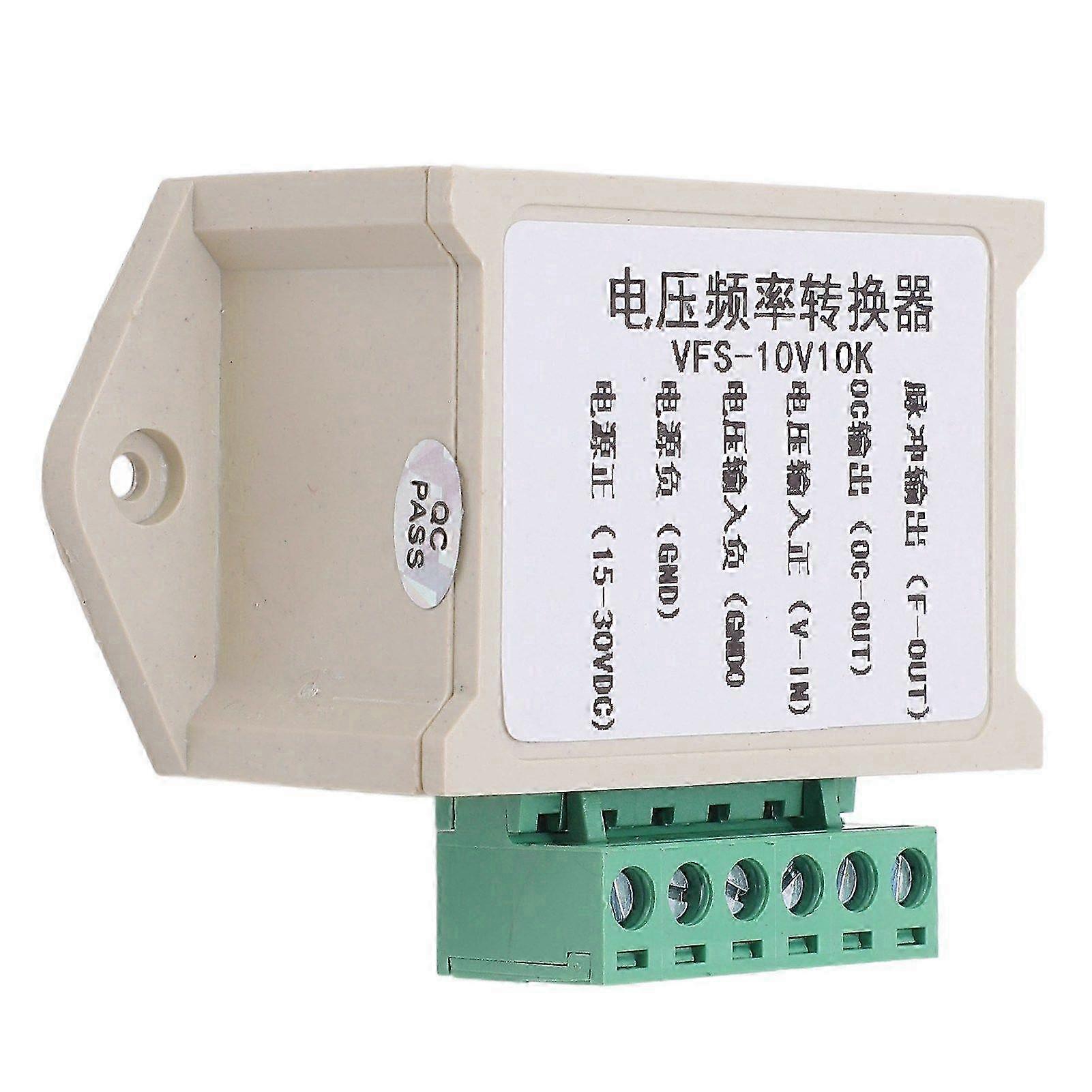 Voltage Frequency Converter Module ABS Housing Signal Conversion Module 0?10V Input 0?10KHZ Square Wave Output
