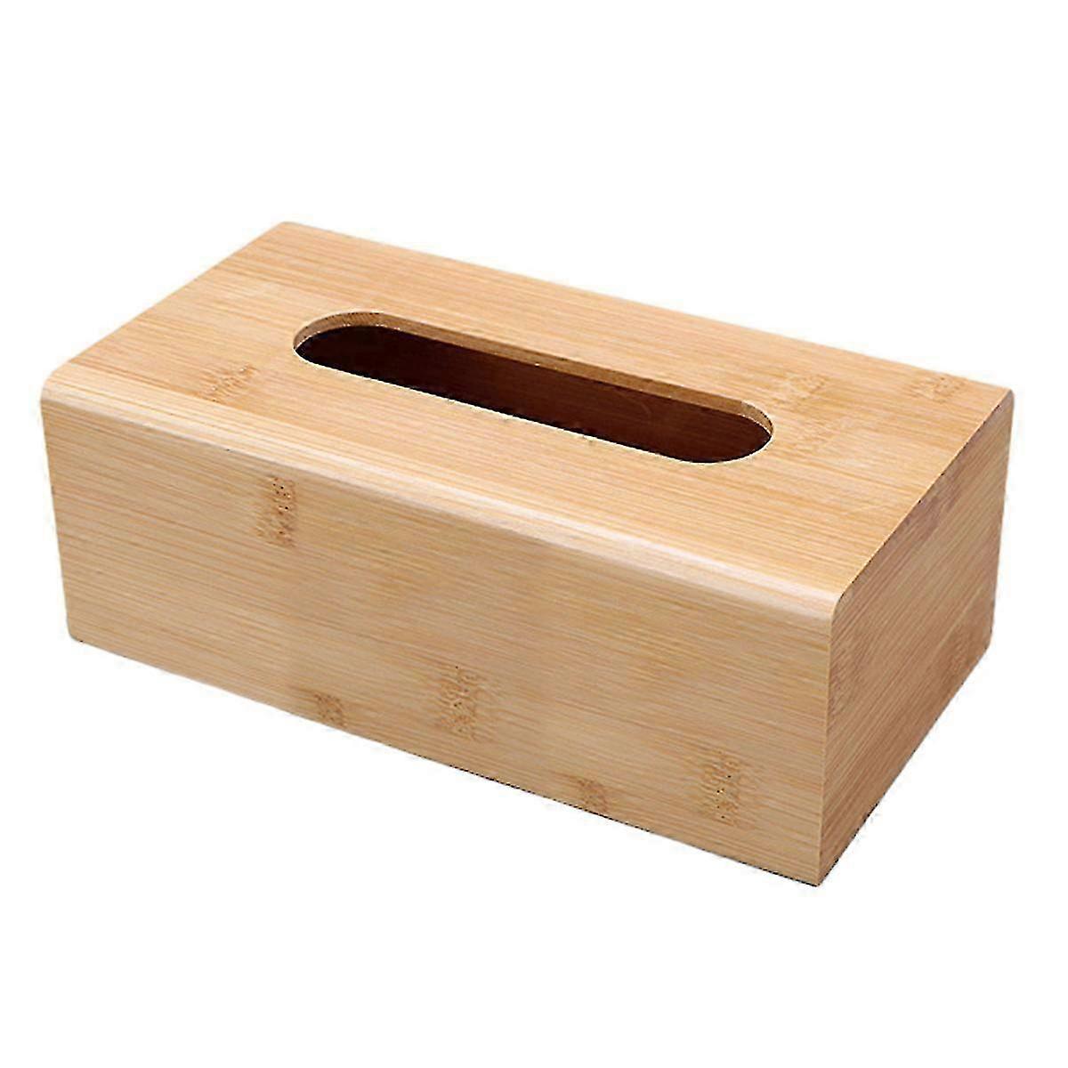 Natural Bamboo Tissue Box Holder