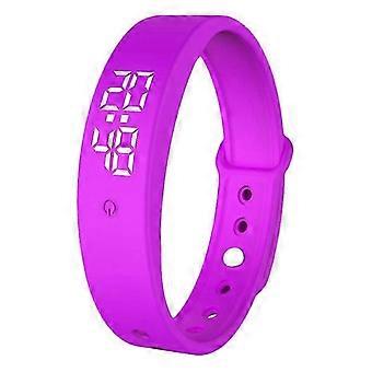 V9 Moniteur de température corporelle Thermomètre Vibration Alarme Bracelet Smart Bracelet