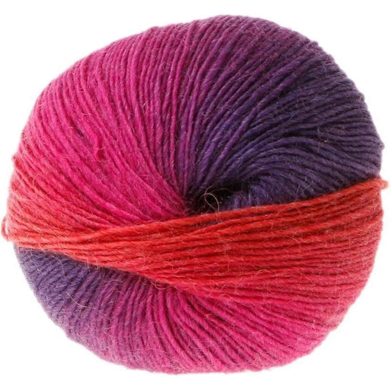 Gradient Red Wool Blend Fibre